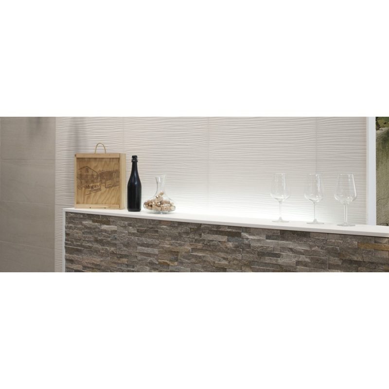 AZTECA PŁYTKA DEKORACYJNA ARMONY R3060 WAVY SNOW
