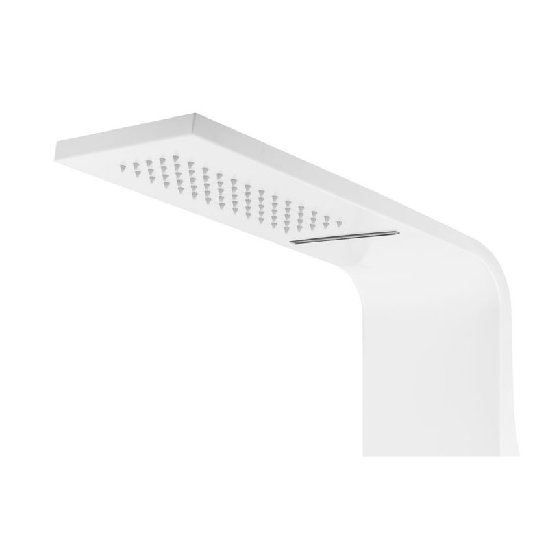 Panel prysznicowy Corsan Led Kaskada A013A biały termostat