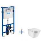 Roca Zestaw podtynkowy Duplo + miska WC podwieszana Gap Rimless