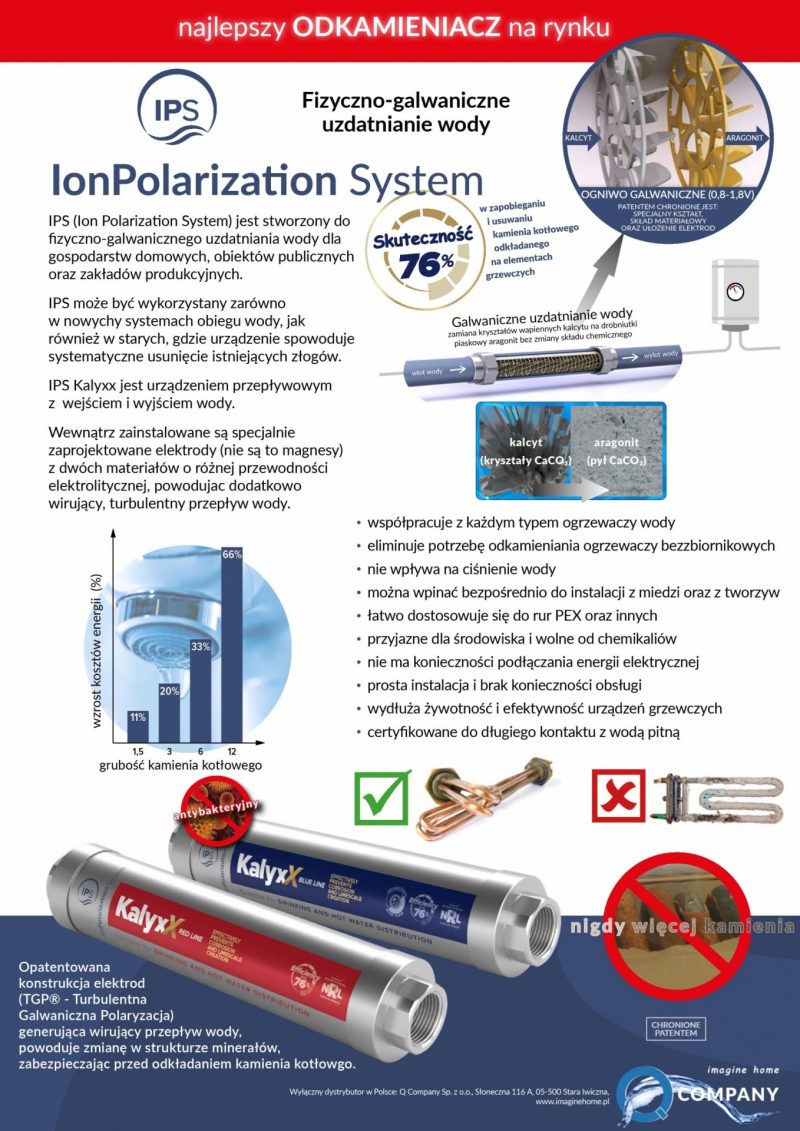 Uzdatniacz wody IPS Kalyxx BlueLine - G 1/2"
